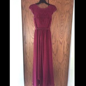 Maroon Formal Prom/Bridesmaid Dress